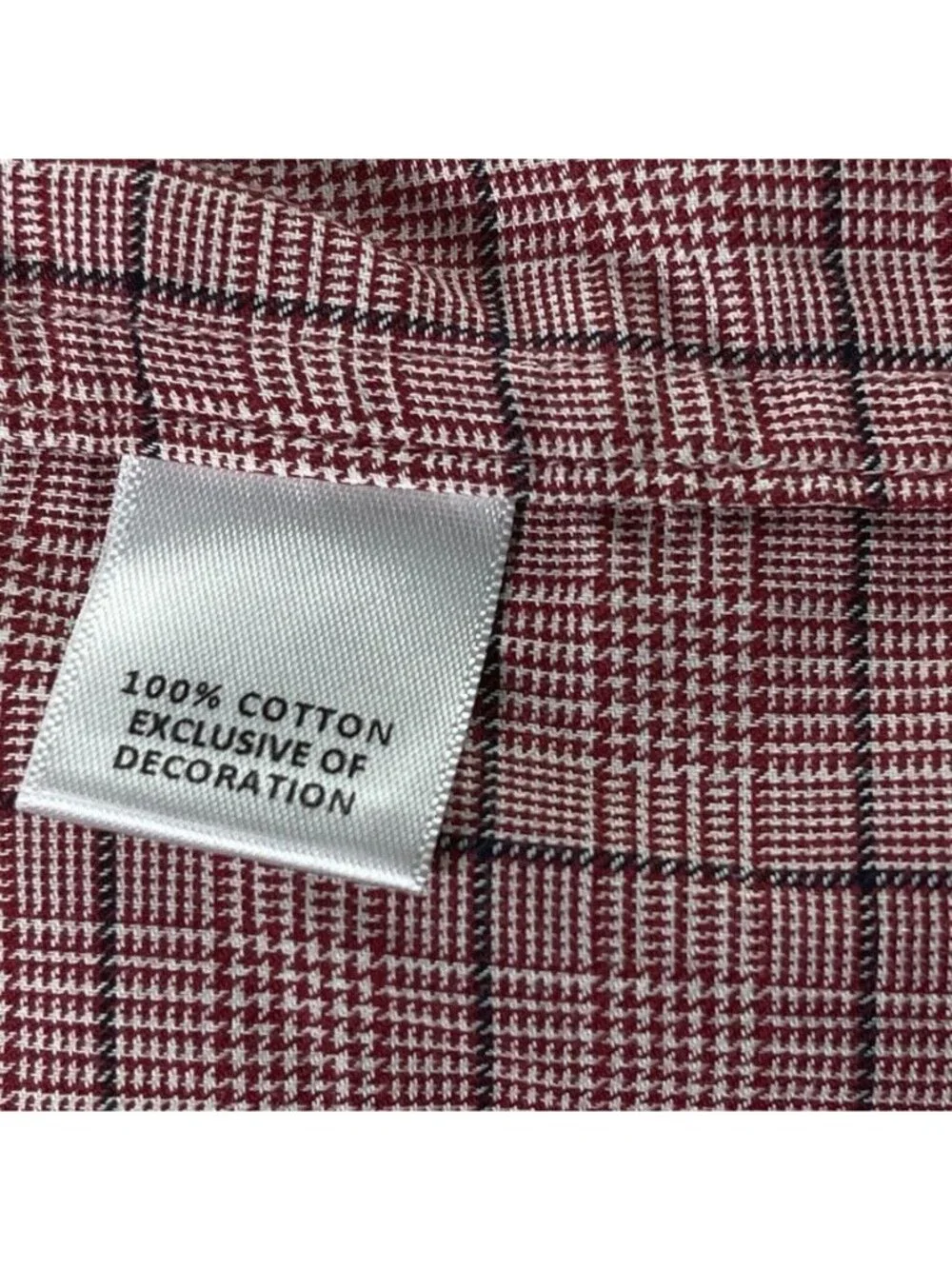 Cremeux Classics XXL Red Plaid 100% Cotton Mens Button-Down Shirt - Picture 5 of 14